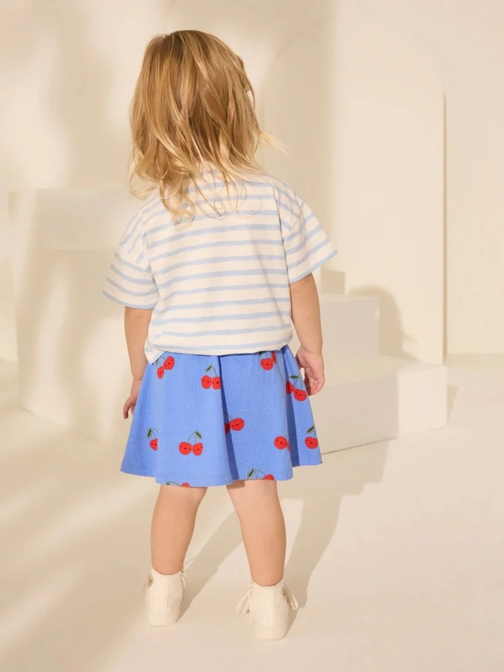NWT Next Icecream and Cherry Tee and Skirt Set Size Girls 4-5